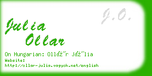 julia ollar business card